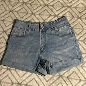 Stretchy jean shorts